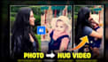 create ai videos hugging from family and friends photos