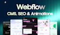 do webflow website design, webflow website development, figma to webflow expert