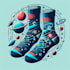 design modern and unique custom socks
