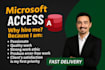 do any task in microsoft access database assignments and projects