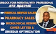 write ats healthcare resume executive pharmacy resume with linkedin optimization