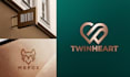 create clean modern minimalist business logo design