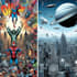 design a comic book cover art