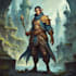 paint a character illustration in a fantasy world