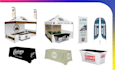 do design canopy tent, table cover, roll banner, flag design