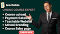 create teachable website, teachable landing page, teachable online course