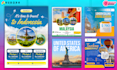 design stunning attractive travel and tourism poster , flyer