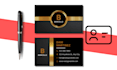 design a striking and professional business card