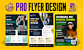 design a professional business flyer or brochure in 24 hours
