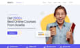 design responsive elearning website educational website online course website