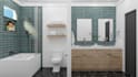 design kitchen bathroom bedroom 3d modeling and 3d rendering
