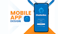 design modern minimalist mobile app logo and app icon