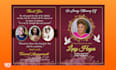 design obituary, funeral flyer, event or program in 5hrs
