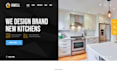 design responsive home remodeling website kitchen, bathroom remodeling website