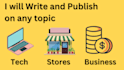 write and publish articles to 5 news sites