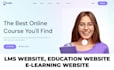 design learning management system elearning website education website