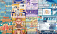 design school educational and medical infographics poster