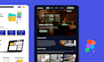 design pixel perfect website or landing page in figma