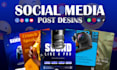 do social media advertising, facebook ads post, instagram post, flyer and banner