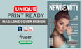design professional magazine cover