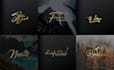 design handwritten, signature, scripted, cursive logo
