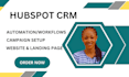 do hubspot CRM, hubspot automations, hubspot landing page, activecampaign
