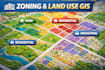 create land use, zoning, and parcel maps for urban planning