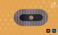 poker playing card and mat design