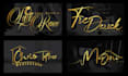 design a luxury handwritten signature logo