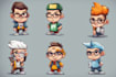design custom cartoon character, mascot