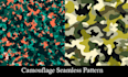 create a unique camouflage seamless pattern for you