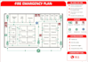 draw fire emergency evacuation plan, safety exit diagrams