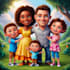 create a caricature cartoon for family or group