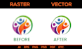vectorize your logo or image to high quality ai files within 2 hours
