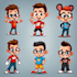 design custom cartoon character, mascot