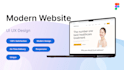 design modern website ui ux design in figma