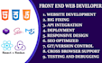 be your professional front end developer using HTML, CSS, bootstrap, reactjs