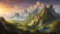 create fantasy landscape concept art