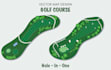 create a professional 9 or 18 hole golf course map in vector format