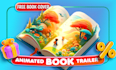 make a book trailer for kids, children or coloring book