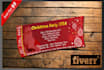 design christmas party tickets