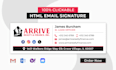 design modern clickable HTML email signature