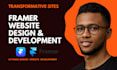design framer website, framer website design , figma to frame and animation