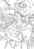 draw a coloring anime page