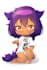 draw a cute chibi girl