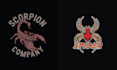 do high quality scorpion branding logo design