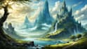 create fantasy landscape concept art