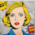 draw a retro pop art roy lichtenstein style