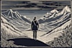 do linocut carving prints style illustration