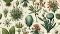 draw botanical and flower beautifully